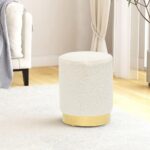 Rund puf fleece hvid - Kategori: 4 Rund puf fleece hvid