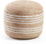 Saht, Puff, natur/hvid, H40x45x45 cm - Kategori: Komfortable og praktiske puffer 4 Saht, Puff, natur/hvid, H40x45x45 cm