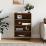 Skab 57x35x90 cm konstrueret træ brunt egetræ - Kategori: 4 Skab 57x35x90 cm konstrueret træ brunt egetræ