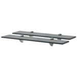 Svævehylde 2 stk. 60 x 10 cm 8 mm glas - Kategori: 4 Svævehylde 2 stk. 60 x 10 cm 8 mm glas