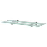 Svævehylde 2 stk. 70 x 20 cm 8 mm glas - Kategori: Stilfulde svævehylder 4 Svævehylde 2 stk. 70 x 20 cm 8 mm glas