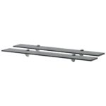 Svævehylde 2 stk. 80 x 10 cm 8 mm glas - Kategori: 4 Svævehylde 2 stk. 80 x 10 cm 8 mm glas