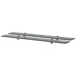 Svævehylder 2 stk. 90 x 10 cm 8 mm glas
