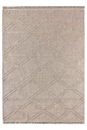 TEPPI Beverly Hall gulvtæppe, rektangulær - beige polypropylen (100x200)