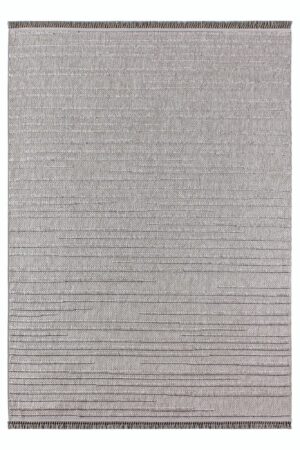 TEPPI Beverly Hall gulvtæppe, rektangulær - grå polypropylen (100x250)