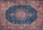 TEPPI Blues gulvtæppe, m. mønster, rektangulær – multifarvet polyester (210×310) - Kategori: Stilfulde plaids og tæpper 4 TEPPI Blues gulvtæppe, m. mønster, rektangulær - multifarvet polyester (210x310)