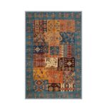 TEPPI EEXFAB445 Hall gulvtæppe, m. mønster, rektangulær - multifarvet polyester (80x300)