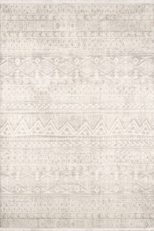 TEPPI Leo Hall gulvtæppe, rektangulær - beige polypropylen/polyester (80x450)