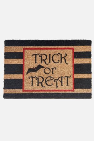 TEPPI Trick or Treat Coco dørmåtte m. mønster, rektangulær - multifarvet kokos (60x40)