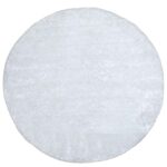 VENTURE DESIGN Mattis gulvtæppe - hvid polyester (Ø200)