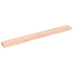 Væghylde 100x10x4 cm ubehandlet massivt egetræ - Kategori: Egetræshylder til hjemmet 4 Væghylde 100x10x4 cm ubehandlet massivt egetræ