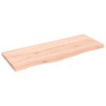 Væghylde 100x40x(2-4) cm ubehandlet massivt egetræ - Kategori: 4 Væghylde 100x40x(2-4) cm ubehandlet massivt egetræ
