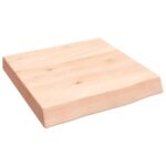 Væghylde 40x40x(2-6) cm ubehandlet massivt egetræ - Kategori: Egetræshylder til hjemmet 4 Væghylde 40x40x(2-6) cm ubehandlet massivt egetræ