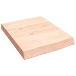 Væghylde 40x50x(2-6) cm ubehandlet massivt egetræ - Kategori: 4 Væghylde 40x50x(2-6) cm ubehandlet massivt egetræ