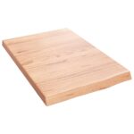Væghylde 40x60x(2-4) cm behandlet massivt egetræ lysebrun - Kategori: Egetræshylder til hjemmet 4 Væghylde 40x60x(2-4) cm behandlet massivt egetræ lysebrun