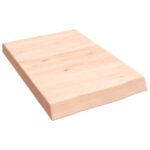Væghylde 40x60x(2-6) cm ubehandlet massivt egetræ - Kategori: Egetræshylder til hjemmet 4 Væghylde 40x60x(2-6) cm ubehandlet massivt egetræ