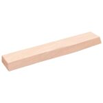 Væghylde 60x10x4 cm ubehandlet massivt egetræ - Kategori: Egetræshylder til hjemmet 4 Væghylde 60x10x4 cm ubehandlet massivt egetræ