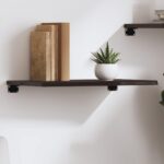 Væghylde 60x40x2 cm behandlet massivt egetræ mørkebrun - Kategori: 4 Væghylde 60x40x2 cm behandlet massivt egetræ mørkebrun