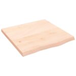 Væghylde 60x60x(2-4) cm ubehandlet massivt egetræ - Kategori: Egetræshylder til hjemmet 4 Væghylde 60x60x(2-4) cm ubehandlet massivt egetræ