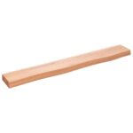Væghylde 80x10x4 cm behandlet massivt egetræ lysebrun - Kategori: Egetræshylder til hjemmet 4 Væghylde 80x10x4 cm behandlet massivt egetræ lysebrun