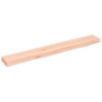 Væghylde 80x10x4 cm ubehandlet massivt egetræ - Kategori: 4 Væghylde 80x10x4 cm ubehandlet massivt egetræ