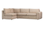 WOOOD EXCLUSIVE Freek hjørnesofa, venstre - varm beige polyester