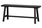 WOOOD EXCLUSIVE Imme bænk, rektangulær - sort fyrretræ (110x35)