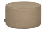 WOOOD Sara lav puf, rund – sand polyester bamsestof (Ø60) - Kategori: Komfortable og praktiske puffer 4 WOOOD Sara lav puf, rund - sand polyester bamsestof (Ø60)