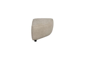 ZUIVER Hunter Sofa element Pie Puf, Højre - sand fløjl og plast