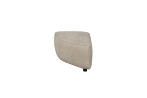 ZUIVER Hunter Sofa element Pie Puf, Venstre - sand fløjl og plast