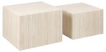 ACT NORDIC Dice sofabord, kvadratisk – beige travertinpapir (sæt af 2) - Kategori: 4 ACT NORDIC Dice sofabord, kvadratisk - beige travertinpapir (sæt af 2)