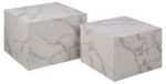 ACT NORDIC Dice sofabord, kvadratisk – hvid Carrara marmorpapir (sæt af 2) - Kategori: 4 ACT NORDIC Dice sofabord, kvadratisk - hvid Carrara marmorpapir (sæt af 2)