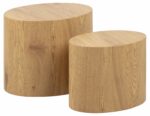 ACT NORDIC Mice sofabord – natur papir vild eg, oval (sæt á 2) - Kategori: 4 ACT NORDIC Mice sofabord - natur papir vild eg, oval (sæt á 2)