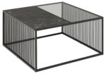ACT NORDIC Strington sofabord, kvadratisk – sort marmormelamin/røgfarvet glas og sort metal (80×80) - Kategori: 4 ACT NORDIC Strington sofabord, kvadratisk - sort marmormelamin/røgfarvet glas og sort metal (80x80)