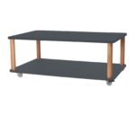 ASHME Sofabord med Hjul 64x105cm Grafit - Kategori: 4 ASHME Sofabord med Hjul 64x105cm Grafit