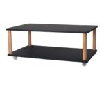 ASHME Sofabord med Hjul 64x105cm Sort - Kategori: 4 ASHME Sofabord med Hjul 64x105cm Sort