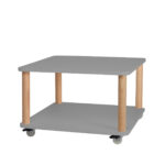 ASHME Sofabord med Hjul 64x64cm Betongrå - Kategori: 4 ASHME Sofabord med Hjul 64x64cm Betongrå