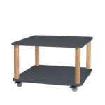 ASHME Sofabord med Hjul 64x64cm Grafit - Kategori: 4 ASHME Sofabord med Hjul 64x64cm Grafit