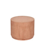 BROSTE COPENHAGEN rund Rillo sofabord – brun fibercement (Ø56) - Kategori: 4 BROSTE COPENHAGEN rund Rillo sofabord - brun fibercement (Ø56)