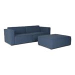 Balu Sofa – Mørkeblå Stof - Kategori: Komfortable og praktiske puffer 4 Balu Sofa - Mørkeblå Stof