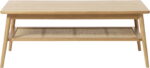 Barrali, Sofabord, natur, H45x60 cm, egetræ, rattan - Kategori: 4 Barrali, Sofabord, natur, H45x60 cm, egetræ, rattan