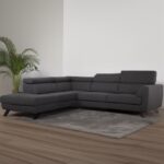 Billund open end sofa | Venstrevendt m. grå stof - Kategori: Komfortable og praktiske puffer 4 Billund open end sofa | Venstrevendt m. grå stof