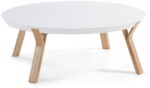 Dilos, Sofabord, hvid/natur, H32x90x90 cm - Kategori: 4 Dilos, Sofabord, hvid/natur, H32x90x90 cm