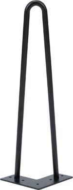 Elias, Understel, 2-rods hairpin-bordben til sofabord/bænk, sæt á 4 stk, sort, H41,5×10 cm - Kategori: 4 Elias, Understel, 2-rods hairpin-bordben til sofabord/bænk, sæt á 4 stk, sort, H41,5x10 cm