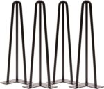 Elias, Understel til sofabord/bænk, 3-rods hairpin-legs, sæt á 4 stk, sort, H41x17x13 cm - Kategori: 4 Elias, Understel til sofabord/bænk, 3-rods hairpin-legs, sæt á 4 stk, sort, H41x17x13 cm
