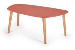 Endocarp Sofabord 110x66x45cm - Antik pink/Asketræ