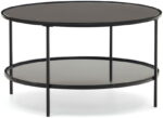 Gilda, Sofabord, sort, H45x80x80 cm, glas - Kategori: 4 Gilda, Sofabord, sort, H45x80x80 cm, glas