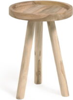 Glenda, Udendørs sidebord, natur, H50x35x35 cm, massivt træ - Kategori: 4 Glenda, Udendørs sidebord, natur, H50x35x35 cm, massivt træ