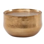 Håndlavet sofabord i metal, 60x60x35 cm, guldfarvet - Kategori: 4 Håndlavet sofabord i metal, 60x60x35 cm, guldfarvet