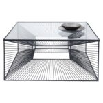 KARE DESIGN kvadratisk Dimension sofabord - glas og stål (80x80)